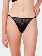 Majtki damskie - Triumph Stringi Mysterious Spotlight 10217880 Czarny - miniaturka - grafika 1