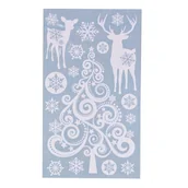 Ozdoby bożonarodzeniowe - Koronkowa Samoprzylepna Dekoracja Bożonarodzeniowa - miniaturka - grafika 1