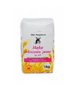 Mąka Orkiszowa typ 650 1kg MŁYN KOPYTOWA - Mąka - miniaturka - grafika 1