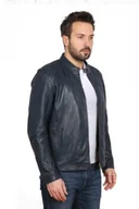 Kurtki męskie - kurtka skórzana męska David Ryan , Boston blue, XL - miniaturka - grafika 1