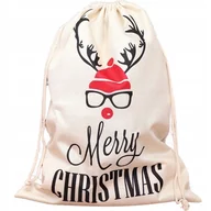 Ozdoby bożonarodzeniowe - DUŻY WOREK NA PREZENTY DLA MIKOŁAJA ŚWIĘTA Z9_2 - miniaturka - grafika 1