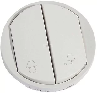 Legrand 068192 CELIANE Klawisz podwójny lampka/kinkiet biały - Inne akcesoria elektryczne - miniaturka - grafika 1