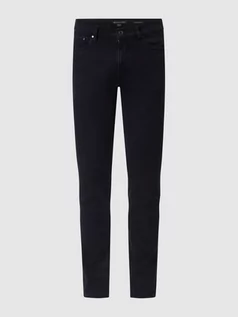 Spodnie męskie - Jeansy o kroju slim fit z dodatkiem streczu model ‘Parker’ - grafika 1