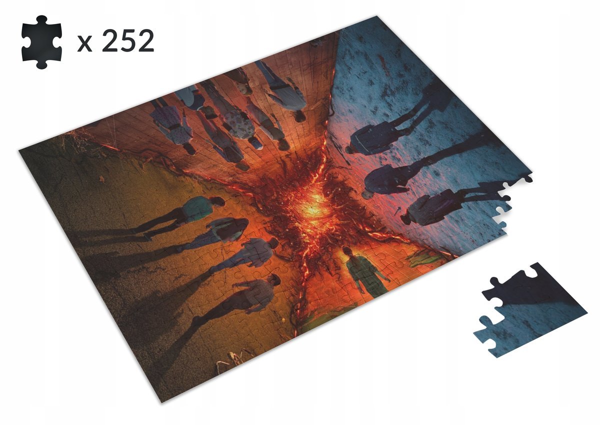 PUZZLE STRANGER THINGS 4 252 EL. SERIAL NETFLIX