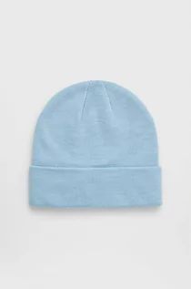Czapki damskie - Only czapka kolor niebieski z grubej dzianiny - grafika 1