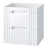 Szafki łazienkowe - Biała szafka pod umywalkę nablatową 60 cm A3-D44 - miniaturka - grafika 1