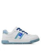 Buty dla chłopców - Tommy Hilfiger Sneakersy Flag Low Cut Lace-Up Sneaker T3X9-32869-1355 S Biały - miniaturka - grafika 1