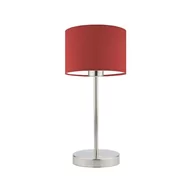 Lampy stojące - Lampka nocna LYSNE Nicea, 60 W, E27, czerwona/stalowa, 39,5x17,5 cm - miniaturka - grafika 1
