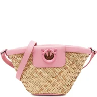 Torby podróżne - Pinko Torba plażowa LOVE SUMMER BUCKET | z dodatkiem skóry - miniaturka - grafika 1