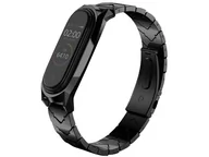 Akcesoria do smartwatchy - Mijobs Bransoletka V-Style GT band Mijobs do Xiaomi Mi Band 3/4 czarna uniwersalny - miniaturka - grafika 1