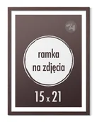 Ramki na zdjęcia - Ramka na zdjęcia 15x21 cm A5 Ramki 21x15 wenge stojąca z nóżką - miniaturka - grafika 1