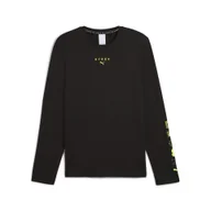 Koszulki sportowe męskie - Męska koszulka z długim rękawem PUMA x HYROX CLOUDSPUN PUMA Black - miniaturka - grafika 1