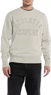 Bluzy męskie - Replay bluza męska, 012 masło białe, M - miniaturka - grafika 1