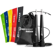 Gumy, taśmy, ekspandery - Zestaw treningowy skakanka+taśmy oporowe+gratis - miniaturka - grafika 1