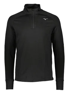 Mizuno Koszulka "Warmalite" w kolorze czarnym - Koszulki sportowe męskie - miniaturka - grafika 1