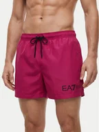 Kąpielówki męskie - EA7 Emporio Armani Szorty kąpielowe 7M002000 AF13049 MA102 Różowy Regular Fit - miniaturka - grafika 1