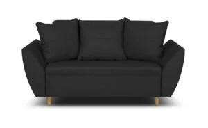 Sofa kanapa 2 os z funkcją spania ALI ciemno szara - Sofy i kanapy - miniaturka - grafika 1