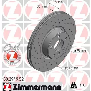 Zimmermann Tarcza hamulcowa 150.2949.52 - Tarcze hamulcowe - miniaturka - grafika 1