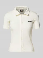 Koszulki i topy damskie - T-shirt z listwą guzikową model ‘TALLASSE’ - miniaturka - grafika 1