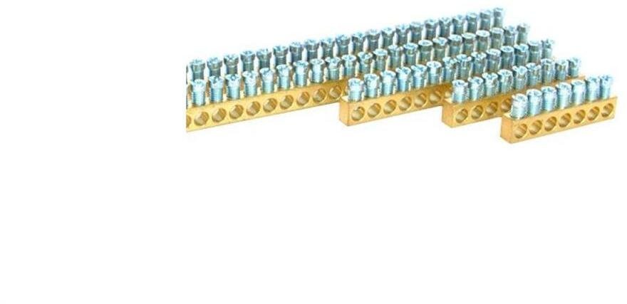 Listwa zaciskowa mosiężna BB142-10, 142 - tory, 1,5-16mm2, 63A, 1m MAD0142E21