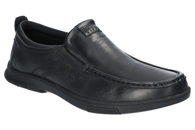 AMERICAN CLUB CY77 ELEGANCKIE SOLIDNE MODNE PÓŁBUTY WSUWANE CASUAL BUTY MĘSKIE SKÓRZANE BK 44