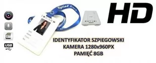 Identyfikator (8GB) Nagrywający Dźwięk + Obraz HD!! +.... - Minikamery i aparaty szpiegowskie - miniaturka - grafika 1