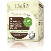 Delia Cosmetics Cosmetics Botanic Flow Krem regenerująco-wygładzający z olejem kokosowym na dzień i noc 50ml - Kremy do twarzy - miniaturka - grafika 1