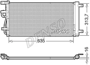 Skraplacz, klimatyzacja Denso DCN15007 - Akcesoria do klimatyzacji i ogrzewania - miniaturka - grafika 1