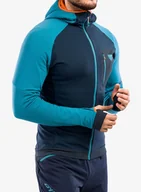 Bluzy sportowe męskie - Bluza rozpinana Dynafit Radical Polartec Hooded Jacket - storm blue - miniaturka - grafika 1