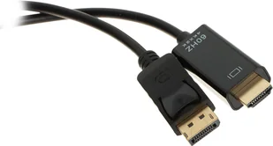 ADAPTER DP-W/HDMI-W-1.8M-V2 DisplayPort 4K UHD - Złącza, przejściówki, adaptery - miniaturka - grafika 1
