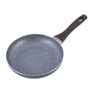 Patelnie - Kamille Patelnia granitowa 24cm z uchwytem imitacja drewna 4113 - miniaturka - grafika 1