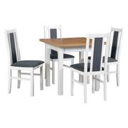 Stoły z krzesłami - Zestaw stół i 6 krzeseł drewnianych MAX 8 + BOS 14 - miniaturka - grafika 1