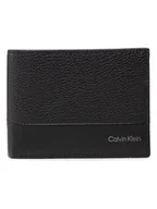 Portfele - Calvin Klein Skórzany portfel w kolorze czarnym - 12 x 9,5 x 2,5 cm - miniaturka - grafika 1