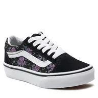 Buty dla chłopców - Tenisówki Vans Uy Old Skool VN0005WVB5P1 Black/Purple - miniaturka - grafika 1