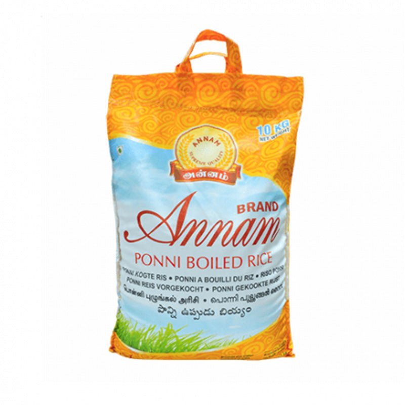 Ryż Ponni parboiled Annam Ponni Boiled Rice 10 kg – lekki sypki ryż z południowych Indii