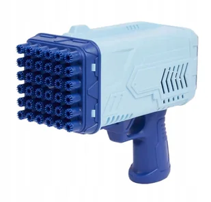 Pistolet na bańki mydlane ze światłem + płyn 100 ml 36 DYSZ ROBIĄCYCH BAŃKI - Bańki mydlane - miniaturka - grafika 1