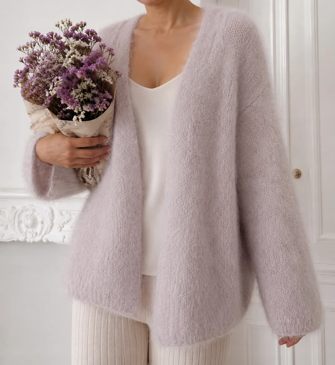 Kardigan / sweter CXL 81 % kid moher ! Premium
