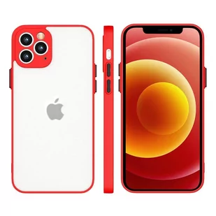 Milky Case silikonowe elastyczne półprzezroczyste etui do iPhone 8 Plus / iPhone 7 Plus czerwony - Etui i futerały do telefonów - miniaturka - grafika 1