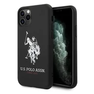 Etui i futerały do telefonów - U.S. Polo Assn. Silicone Collection etui na iPhone 11 Pro Max czarne USP000040 - miniaturka - grafika 1