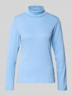 Koszulki i topy damskie - Golf o kroju slim fit z mieszanki bawełny - miniaturka - grafika 1