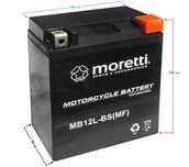 Ładowarki i akumulatory - Akumulator Moretti AGM (Gel) MB12L-BS - miniaturka - grafika 1