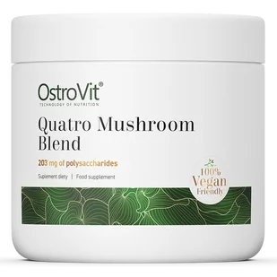 OstroVit Quatro Mushroom Blend 100g Adaptogeny Grzyby Adaptogenne - Witaminy i minerały - miniaturka - grafika 1