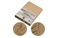 Prześcieradła - Marcell Bene Prześcieradło MB Jersey 120x200+30cm beżowy - miniaturka - grafika 1