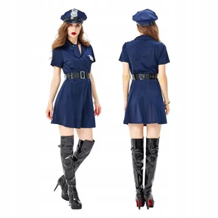 Strój Policjantki Dla Kobiet Przebranie Policjant Karnawał Halloween L - Stroje karnawałowe - miniaturka - grafika 1