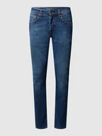 Spodnie męskie - Jeansy o kroju slim fit z dodatkiem streczu model ‘John’ - miniaturka - grafika 1
