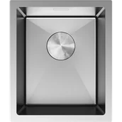 Zlewozmywaki - Mexen Trixo zlewozmywak stalowy 1-komorowy 370 x 440 mm, inox - 6412371000-01 - miniaturka - grafika 1