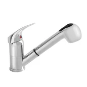 Baterie kuchenne - Alveus Baterie - Bateria zlewozmywakowa Oaza z wyciąganym prysznicem, chrom 1091078 - miniaturka - grafika 1