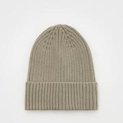 Czapki dla dzieci - Reserved - Prążkowana czapka beanie - Zielony - miniaturka - grafika 1