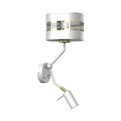 Lampy ścienne - Milagro Kinkiet ULTIMO WHITE 1xE27 1x mini GU10 MLP7346 - miniaturka - grafika 1