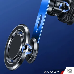 Uchwyt samochodowy Alogy MagSafe Airvent car holder do iPhone 14 13 12 do MagSafe na kratkę Czarny - Pozostałe akcesoria do telefonów - miniaturka - grafika 11